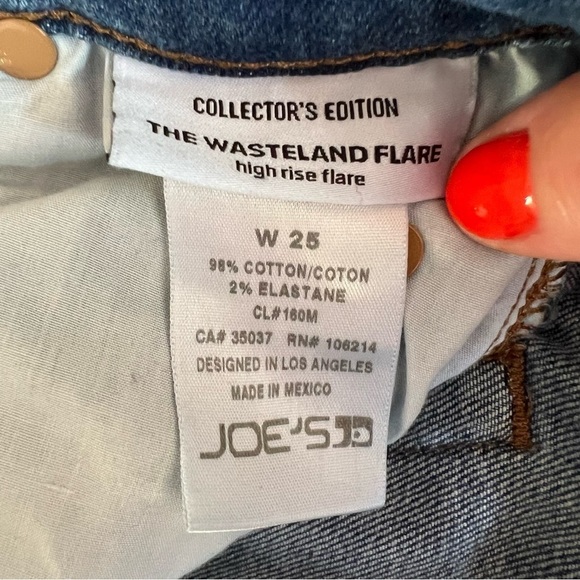 JOE’S JEANS Collector’s Edition The Wasteland Flare High Rise Laney Size 25 - Picture 10 of 13